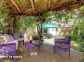 Chambre d'Hôtes à Pianotoli Caldarello- le sud Corse - labellisé Gîtes de France : le salon de lecture dans le jardin Chambre d'Hôtes à Pianotoli Caldarello- le sud Corse - labellisé Gîtes de France : le salon de lecture dans le jardin