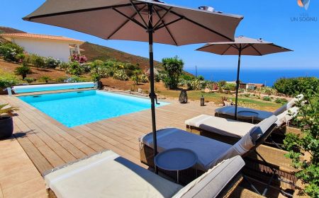 N &deg; bed and Breakfast24931 Calcatoggio - Corse - Chambre d'h&ocirc;tes &agrave; Calcatoggio, la C&ocirc;te Ouest, Corse du Sud, labellis&eacute; G&icirc;tes de France : l'espace piscine