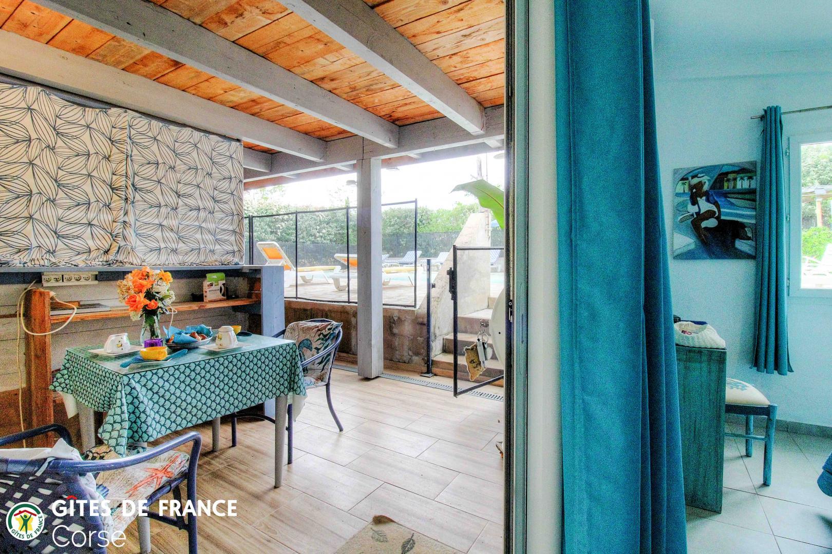 Chambre d'Hôtes à Pianotoli Caldarello - le sud Corse - labellisé Gîtes de France : la chambre photo 9