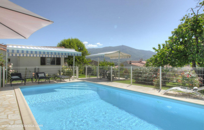 N &deg; bed and Breakfast21451 SARROLA CARCOPINO - Corse - Les Mimosas - Chambre d'h&ocirc;tes - 21451 - Sarrola Carcopino - Le Grand Ajaccio - Labellis&eacute; G&icirc;tes de France - la piscine