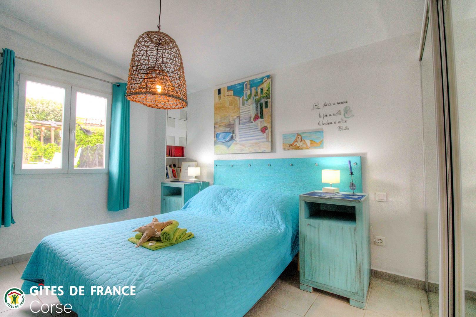 Chambre d'Hôtes à Pianotoli Caldarello - le sud Corse - labellisé Gîtes de France : La chambre photo 4