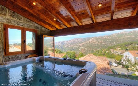 N &deg; bed and Breakfast16061 Aull&egrave;ne - Corse - Chambres d'h&ocirc;tes &agrave; Aull&egrave;ne en Corse du sud, labellis&eacute;es G&icirc;tes de France :  le jacuzzi