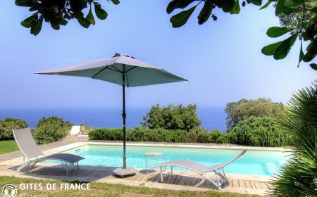 Maison d'hôtes à Brando, Grand Bastia, Haute-Corse, labellisée Gîtes de France Corse : la piscine N ° bed and Breakfast57251 Brando - Corse - Maison d'hôtes à Brando, Grand Bastia, Haute-Corse, labellisée Gîtes de France Corse : la piscine