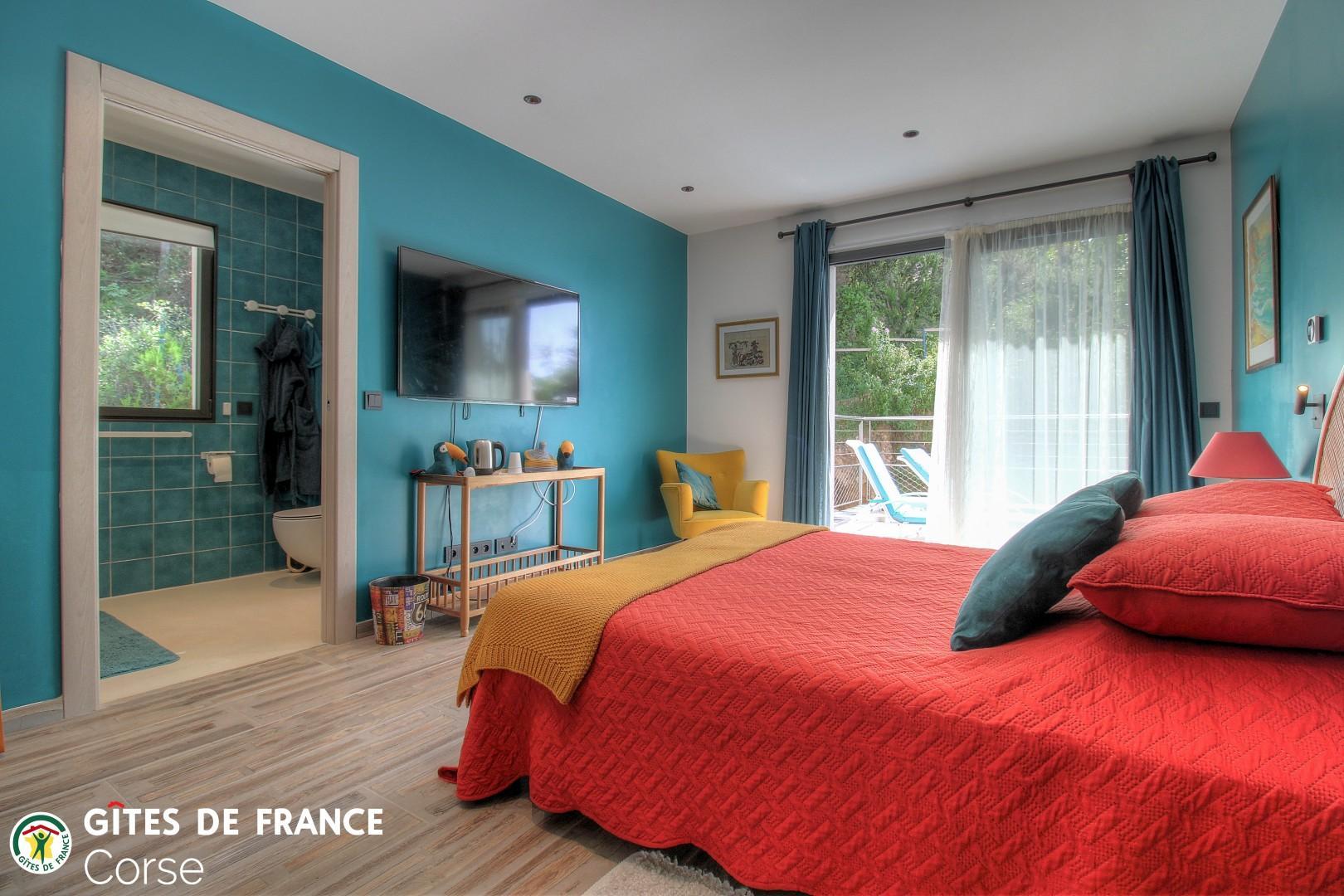 Chambre d'hôtes à Sainte-Lucie de Porto-Vecchio, le Sud Corse :la chambre 4 photo 37