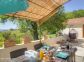 Chambre d'h&ocirc;tes - 21451 - Sarrola Carcopino - Le Grand Ajaccio - Labellis&eacute; G&icirc;tes de France - le petit d&eacute;jeuner sur la terrasse